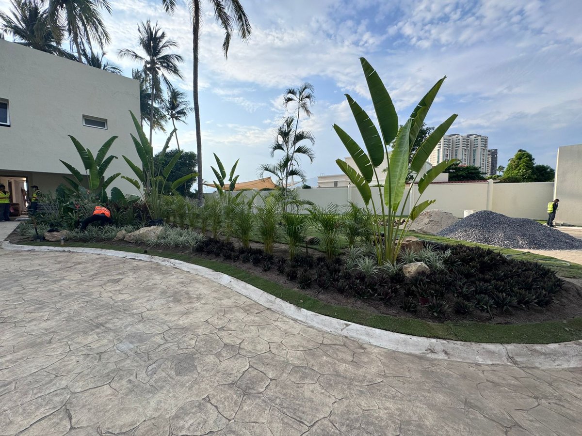 Jardín terminado